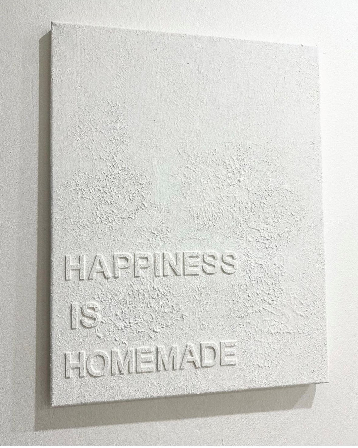 Happiness is Homemade - Textured Wall Art - 3D Textured Canvas - Small/Medium/Large/Extra Large Sizes